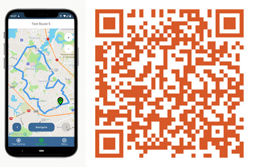 Scan the QR code for Invercargill routes