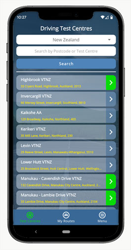 free NZ driving test routes app
